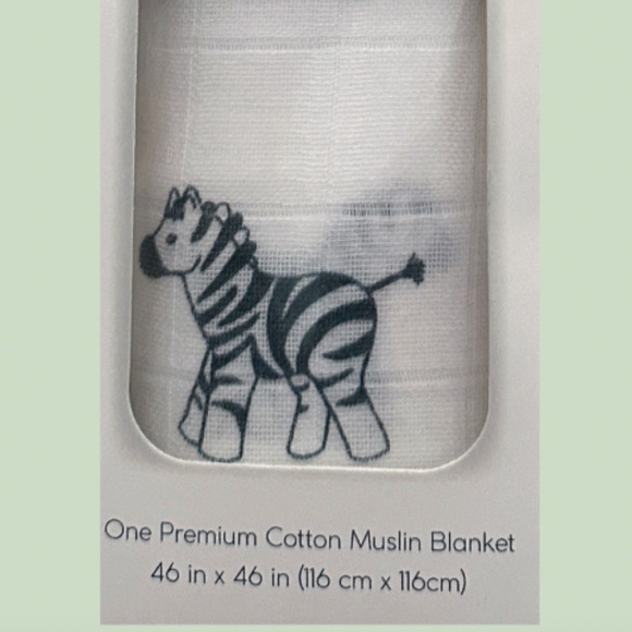 Amazing Baby Muslin Swaddle Multi-Use-7 Use Blanket NEW 46"x46 PALM TREES - Picture 3 of 15